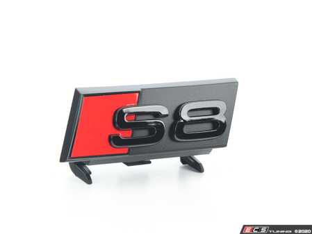 ES#4149323 - 4N0071805 - Black S8 Grille Emblem  - Black out your grille emblem. - Genuine Volkswagen Audi - Audi