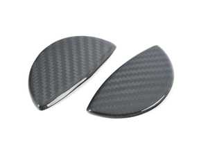 ES#4305569 - 61672752559 - Carbon Fiber Covers For Washer Headlights - Set - Add on Carbon Fiber trim in gloss finish - ECS - MINI