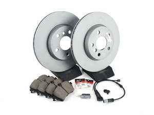 ES#4265965 - 34116866297KT3 - Front Brake Service Kit - Featuring ECS V5 coated rotors and ECS DD23 "Daily Driver" ceramic pads. - Assembled By ECS - MINI