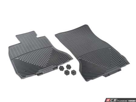 ES#2838881 - W135 - F01/02 Front All-Weather Floor Mats - Black - All-weather protection to endure the harshest conditions - WeatherTech - BMW