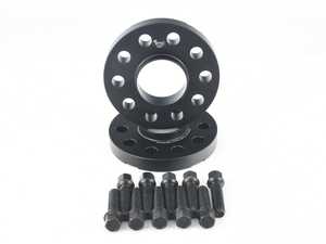 ES#4430402 - EMD-SPACER-20-66 - EMD Auto 20mm Wheel Spacers - Pair (With Bolts) - Manufactured out of high quality 6061-T6 aluminum, and black anodized for corrosion resistance - 5x112, 66.5 Center Bore - Emmanuele Design - Audi