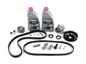 ES#1884412 - 06F198001WPHB - Ultimate Plus Timing Belt Kit - Black Pulley - Same as an Ultimate Timing Belt kit plus our black ECS Quick Spool Underdrive Pulley - Assembled By ECS - Audi Volkswagen
