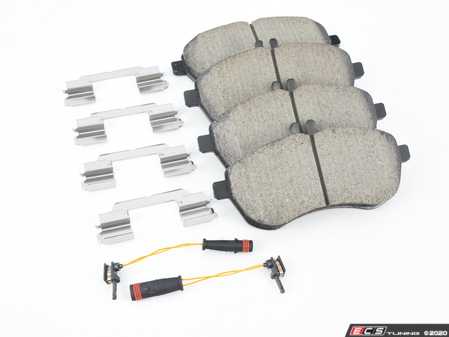 ES#3161547 - EUR1340A - Euro Ceramic Brake Pad Set - Ceramic composite developed to meet low dust & noise requirements. Includes brake pad wear sensors. - Akebono - Mercedes Benz