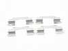 ES#3161547 - EUR1340A - Euro Ceramic Brake Pad Set - Ceramic composite developed to meet low dust & noise requirements. Includes brake pad wear sensors. - Akebono - Mercedes Benz