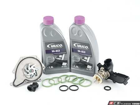 ES#4418372 - 06E121018BKT - Water Pump Kit - Includes a new HD water pump and thermostat - Assembled By ECS - Audi