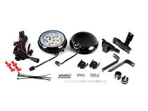 ES#3672089 - V-130025 - LED Rally Light Set - Black/Chrome F55 F56 F57  - Mounts in location of your factory upgrade grille mounted additional Fog/Rally Lights - Vinstar - MINI