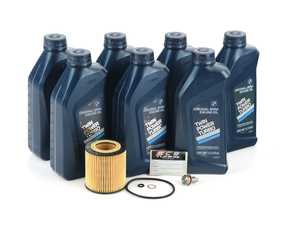 ES#4135403 - 013862ECS01A-3KT - Genuine BMW Oil Change Kit - With Turner Titanium Magnetic Drain Plug - Everything for an oil service with BMW Twin Power Turbo oil and Turner Titanium Magnetic Oil Drain Plug! - Assembled By ECS - BMW