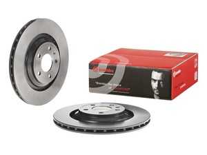 ES#4488313 - 4f0615601b2KT - Rear UV Coated Brake Rotors - Pair (330x22) - Features Brembo's special UV paint treatment that guarantees superior corrosion resistance. - Brembo - Audi