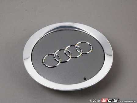 ES#382873 - 4E0601165A7ZJ - Center Cap - Priced Each - Grey metallic in color, To be used with wheel part # 4E0601025N - Genuine Volkswagen Audi - Audi