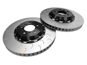 ES#4488465 - 034-301-1009 - 034 Motorsport 2-Piece Front Brake Rotor Kit - 380x30mm - Upgraded 2-piece rotors for you M car - features J-slots for pad cleaning and outgassing without the noise of a traditional slotted rotor! - 034Motorsport - BMW