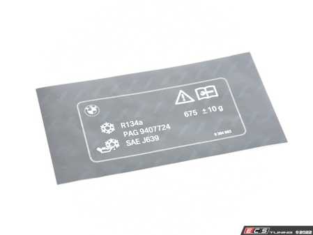 ES#2978808 - 71239384993 - LABEL, COOLANT - Genuine BMW - BMW