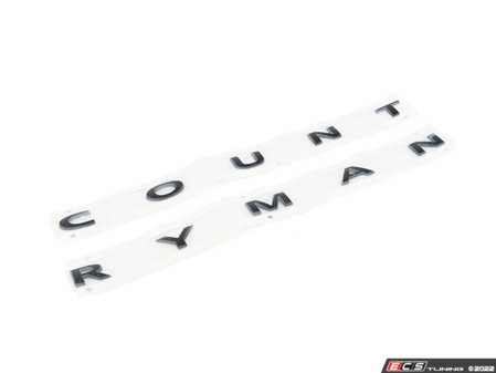 ES#4215144 - 51149852046 - "COUNTRYMAN" Model Lettering For Countryman - Piano Black - Mounts to the trunk lid Used as an upgrade: Black Line - Genuine MINI - MINI