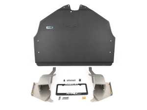 ES#3991538 - 028196tms0KT - Aluminium Skid Plate - Wrinkle Black Powder Coat  - The new benchmark for E39 M5 skid plates. Includes heavy duty aluminum uprights with integrated brake ducts. - Turner Motorsport - BMW