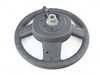 ES#52617 - 32306769734 - Three Spoke Steering Wheel - Wood & Leather - Wood trim outside rim with leather interior w/ multifunction - Genuine MINI - MINI