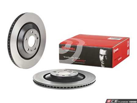 ES#4491359 - 4e0615601lkt1KT - Rear UV Coated Brake Rotors - Pair (335x22) - Features Brembo's special UV paint treatment that guarantees superior corrosion resistance. - Brembo - Audi