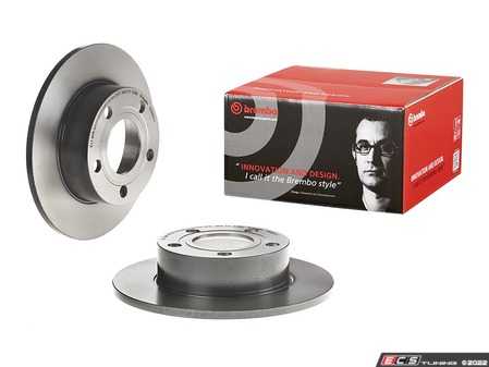 ES#4491367 - 4b0615601kt9KT - UV Coated Brake Rotors - Pair (245x10) - Features Brembo's special UV paint treatment that guarantees superior corrosion resistance. - Brembo - Audi