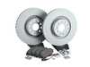 ES#3538360 - 1k0615301adKT3 - Front Brake Service Kit (340x30) - Featuring Zimmerman rotors and ECS DD23 "Daily Driver" ceramic pads. - Assembled By ECS - Audi Volkswagen