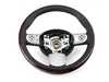 ES#52617 - 32306769734 - Three Spoke Steering Wheel - Wood & Leather - Wood trim outside rim with leather interior w/ multifunction - Genuine MINI - MINI
