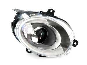 ES#2987689 - 63117448379 - LED Headlight With Cornering - Left - Clear / Flash orange directional indicators headlight unit - Genuine MINI - MINI