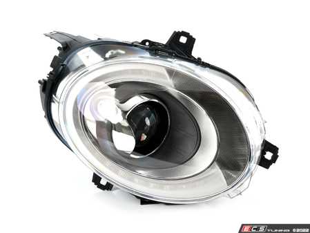 ES#2987689 - 63117448379 - LED Headlight With Cornering - Left - Clear / Flash orange directional indicators headlight unit - Genuine MINI - MINI
