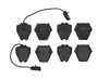 ES#4491565 - 4B3698151B - Premium Low-Met OE Equivalent Pad - Front - Quality brake pads from an original equipment supplier - Brembo - Audi Volkswagen