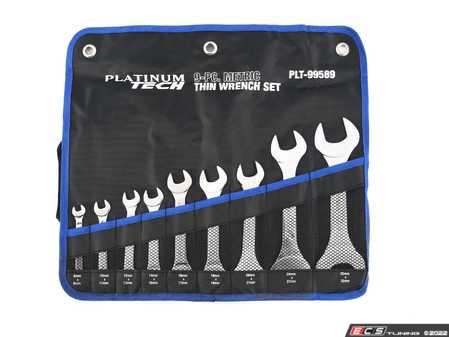 ES#4023711 - PLT99589 - 9 Pc Metric Super Thin Wrench Set  - Platinum - Audi BMW Volkswagen Mercedes Benz Porsche