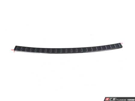 ES#4413122 - 5NN061195041 - Bumperdillo Rear Bumper Protection Plate - Gloss Black - Plastic protective strip for the top of your rear bumper cover - Genuine Volkswagen Audi - Volkswagen