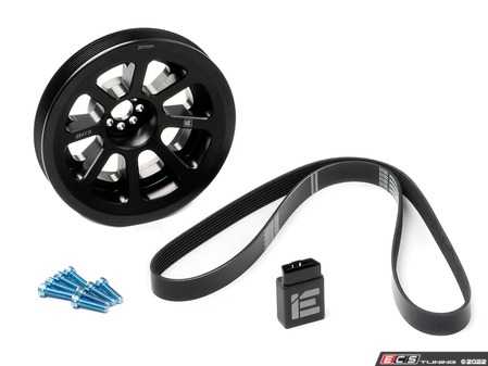 ES#4491710 - IEBAVJ6KT - Integrated Engineering 3.0T 207mm Dual Pulley Power Kit - The one pulley solution for dual pulley power! - Integrated Engineering - Audi