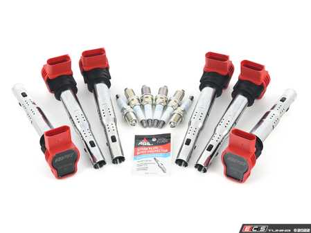 ES#4475350 - 101905631G1KT - Performance Ignition Service Kit - Includes six Red APR coil packs and spark plugs to service your ignition - Assembled By ECS - Audi