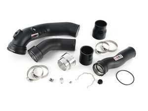 ES#4428238 - 090699ECS09 - N55 Charge Pipe & Boost Pipe Kit - Powdercoated Black - Replaces your stock plastic charge pipe and boost pipe for improved flow, horsepower, and reliability! - ECS - BMW