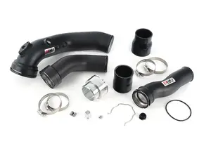 N55 Charge Pipe & Boost Pipe Kit - Powdercoated Black
