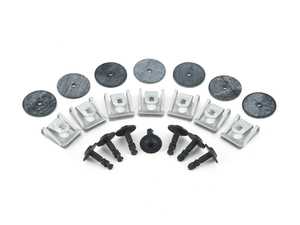 ES#4349780 - N91140701KT - Front Belly Pan Installation Hardware Kit - Includes the necessary hardware to secure the front belly pan - Assembled By ECS - Audi