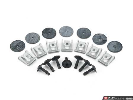 ES#4349780 - N91140701KT - Front Belly Pan Installation Hardware Kit - Includes the necessary hardware to secure the front belly pan - Assembled By ECS - Audi