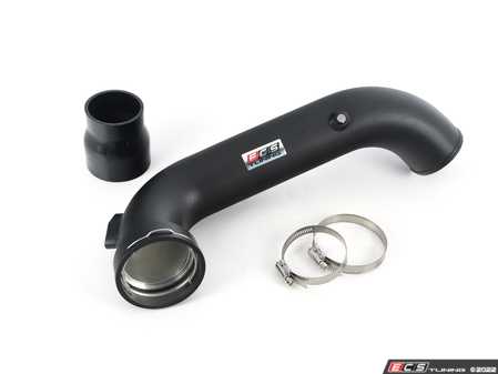 ES#4428281 - 090754ECS09 - N55 Upper Charge Pipe - Powdercoated Black - Replaces your stock plastic charge pipe for improved flow, horsepower, reliability! - ECS - BMW