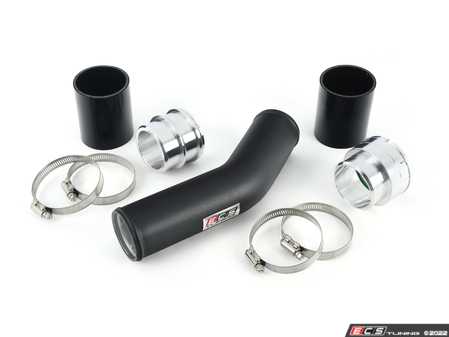 ES#4428235 - 090696ECS09 - N20 Turbo Outlet Boost Pipe - Powdercoated Black - Replaces your stock plastic boost pipe for improved flow and reliability - Connects the turbo outlet to the intercooler - ECS - BMW