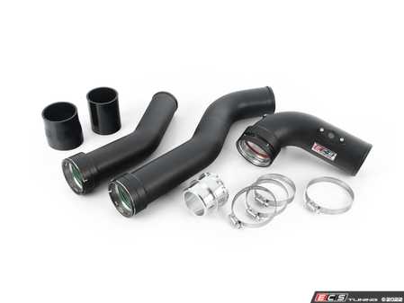 ES#4428236 - 090697ECS09 - N20 Charge Pipe & Boost Pipe Kit - Powdercoated Black - Replaces your stock plastic charge pipe and boost pipe for improved flow, horsepower, reliability! - ECS - BMW