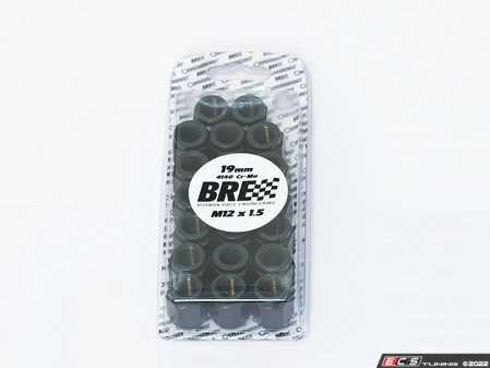 ES#4492372 - 10NUTSBLKEXT - 19mm Extended Speedsocket Nuts - Black - Set Of 10  - BRE wheel nuts are made from 4140 Billet Chromoly steel. M12x1.5 - Speedsocket - 