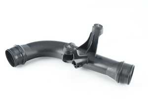 ES#3667100 - 5C0145770C - Intercooler Pipe - Plastic pipe that connects lower left intercooler hose to the throttle body hose - Genuine Volkswagen Audi - Volkswagen