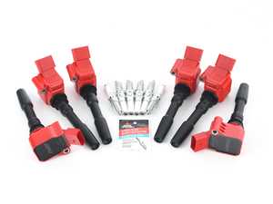 ES#4475290 - 06m905606f1KT - Performance Ignition Service Kit - Includes six Red APR coil packs and OEM spark plugs to service your ignition system - Assembled By ECS - Audi