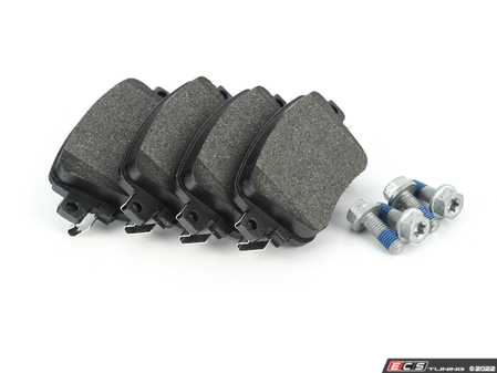 ES#4486859 - 8U0698451F - Premium Low-Met OE Equivalent Pad - Rear - Quality brake pads from an original equipment supplier - Brembo - Audi Volkswagen