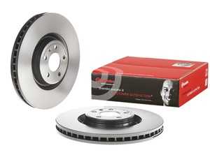 ES#4492744 - 4G0615301KKT - UV Coated Brake Rotors - Pair (356x34mm) - Features Brembo's special UV paint treatment that guarantees superior corrosion resistance. - Brembo - Audi