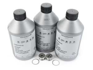 ES#2784993 - G052171A2KT3 - Manual Transmission Service Kit  - Featuring 3 Quarts of OEM VW G052 manual trans fluid & OEM Drain & Fill Plugs to service your transmission. M22x1.5 - Genuine Volkswagen Audi - Volkswagen