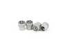 ES#4429071 - 000071215E - Valve Stem Cap Set - Aluminum - "VW" in black/silver, Set of four - Genuine Volkswagen Audi - Volkswagen