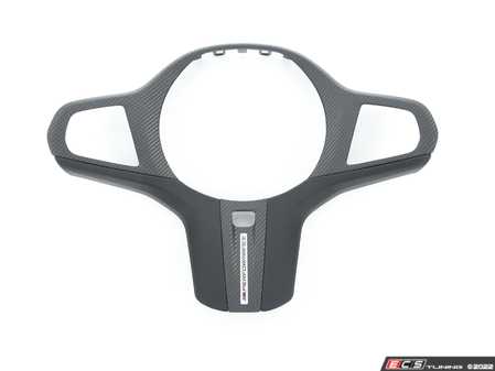 ES#4183026 - 32302463596 - Steering Wheel Cover Leather/Carbon - M Performance - Genuine BMW - BMW