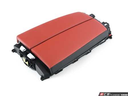 ES#2817740 - 51168055837 - Leather Armrest - Front Center - Sakhir Orange - Genuine BMW - BMW