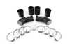 ES#4428251 - 090713ECS09 - S63 Charge Pipe Kit - Powdercoated Black - Replaces your stock plastic charge pipes for improved flow, horsepower, reliability! - ECS - BMW