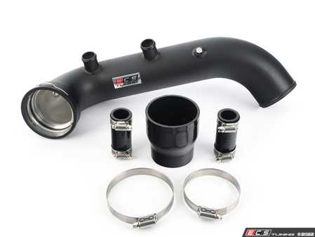 ES#4428233 - 090693ECS09 - N54 Charge Pipe Kit - Powdercoated Black - Replaces your stock plastic charge pipe for improved flow, horsepower, reliability! - ECS - BMW