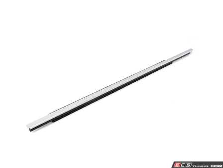 ES#2181962 - 8K0853283J2ZZ - Lower Front Window Moulding - Left - Chrome - Chrome trim piece for the front window - Genuine Volkswagen Audi - Audi