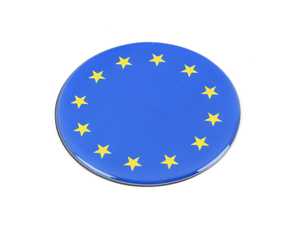 ES#3246894 - CD0174 - GoBadges Car Grill Badge FLAG EUROPE - (NO LONGER AVAILABLE) - Add a stylish design to your Go Badges holder or plate frame - Go Badges - 