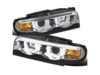 ES#3021476 - LHPE3895TM - LED Dual Halo Projector Headlight Set - Chrome Housing/Clear Lens - E38 - Chrome housing, clear lens dual halo projector headlights with LED light bar - Spec-D Tuning - BMW